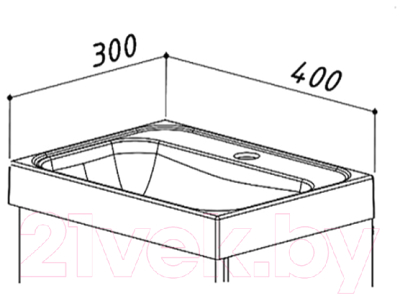 Умывальник Belux Бостон 400
