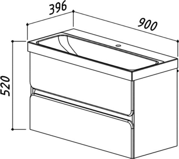 Умывальник Belux Бостон 900