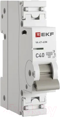 Выключатель автоматический EKF PROxima ВА 47-63N / M636140C - фото