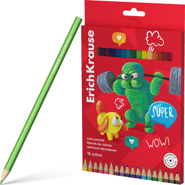 Набор цветных карандашей Erich Krause Jolly Friends / 61793