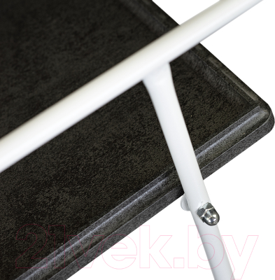 Сервировочный столик Мебелик Новум (белый/серый графит/серый бетон)