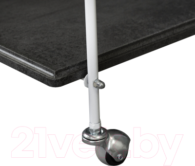 Сервировочный столик Мебелик Новум (белый/серый графит/серый бетон)