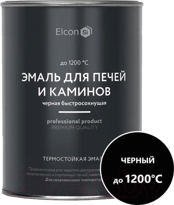 Эмаль Elcon Max Therm Термостойкая для печей и каминов 1200C - фото