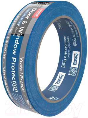 Лента малярная Beorol Двери и окна 24мм/50м - фото