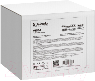 Радиоприемник Defender Vega / 65079