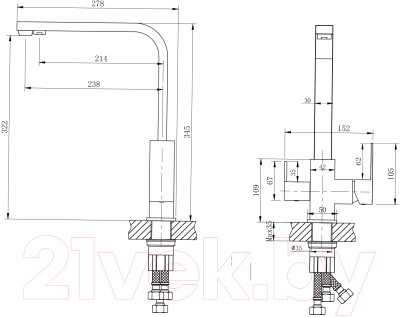 Смеситель Ekko E43803-7