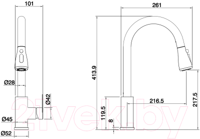 Смеситель Ekko E47801