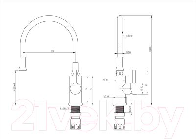 Смеситель Ekko E7280-8
