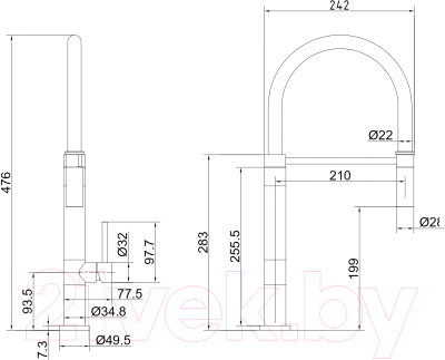 Смеситель Ekko E42305