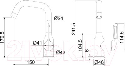 Смеситель Ekko E4065-7