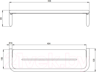 Органайзер для ванной Deante Silla Titanium ADI D511