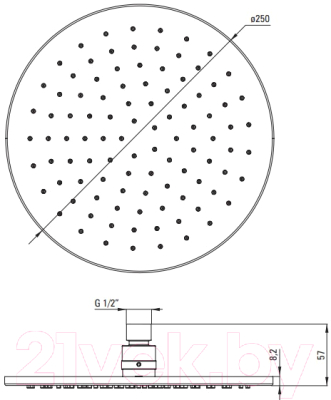 Душевая система со смесителем Deante Temisto Bronzo NAC M9QT