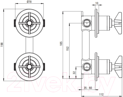 Душевая система со смесителем Deante Temisto Bronzo NAC M9QT