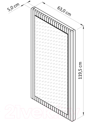 Зеркало Dipriz Piaforte Д.68026.2 (сосна/белый)