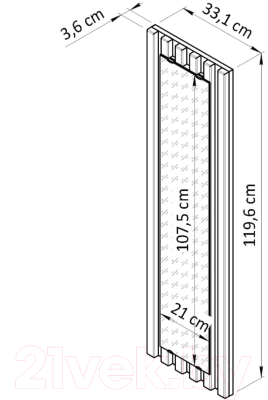 Зеркало Dipriz Piaforte Д.68027.1