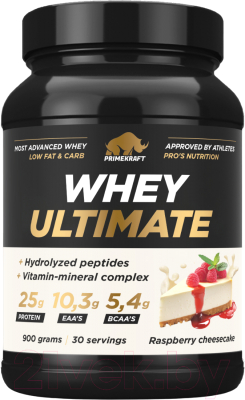 Протеин Prime Kraft Whey Ultimate Малиновый чизкейк - фото