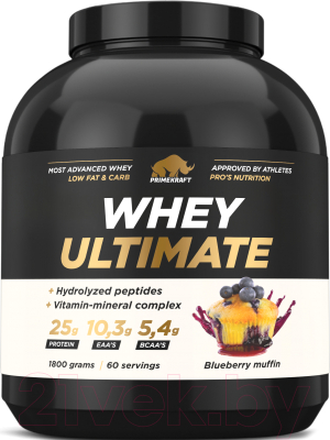 Протеин Prime Kraft Whey Ultimate Черничный маффин - фото