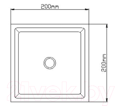Лейка верхнего душа Wisent WP304-20