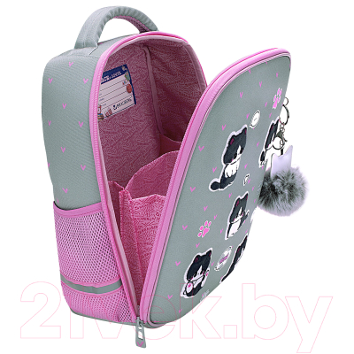 Школьный рюкзак Brauberg Light. Cat Patches / 272030