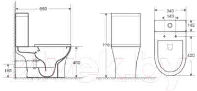 Унитаз напольный Cerutti Bernina CT7193