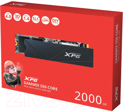 SSD диск A-data XPG Gammix S50 2TB (SGAMMIXS50C-2000G-CS)