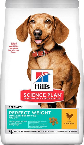 Сухой корм для собак Hill's Science Plan Adult Perfect Weight Small&Mini с курицей - фото