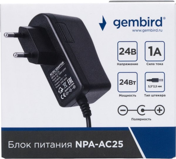Зарядное устройство сетевое Gembird NPA-AC25