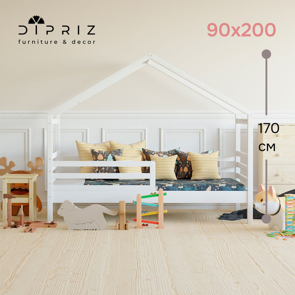 Стилизованная кровать детская Dipriz Д.80007.1