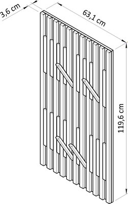 Вешалка для одежды Dipriz Piaforte Д.65021.1