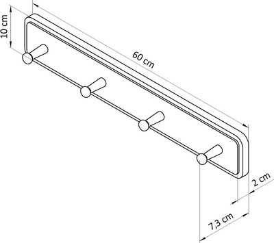 Вешалка для одежды Dipriz Mude Д.65022.1