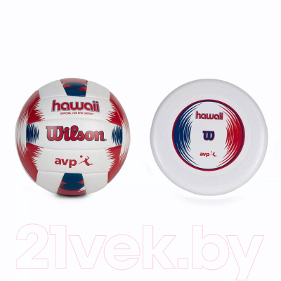 Мяч волейбольный Wilson Hawaii AVP + фрисби / WTH80219KIT