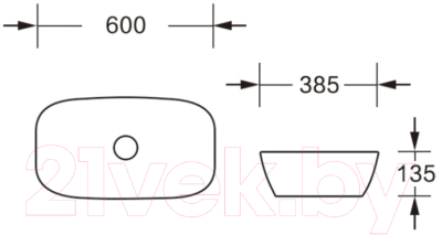 Умывальник Cerutti CR0063