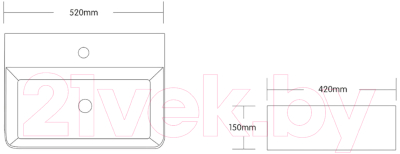 Умывальник Cerutti CR0094