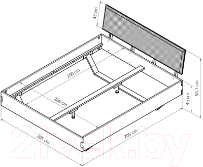 Каркас кровати Dipriz Bellissima Д.83047.2