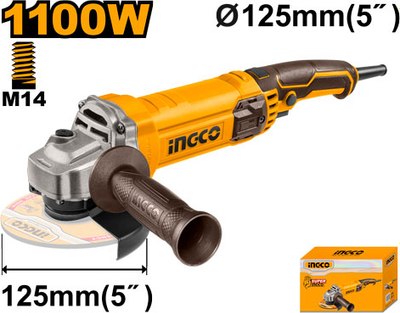 Угловая шлифовальная машина INGCO AG110038