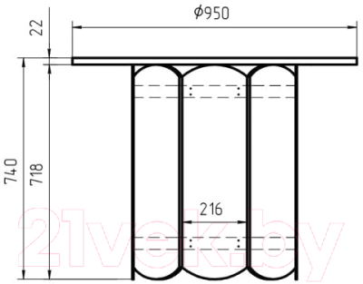Обеденный стол Dipriz Кордо Д.60054.1