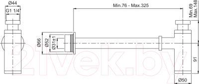 Сифон VitrA A45123