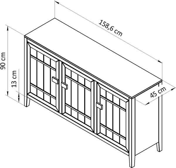Тумба Dipriz Carlos Д.1195.2 (белый)