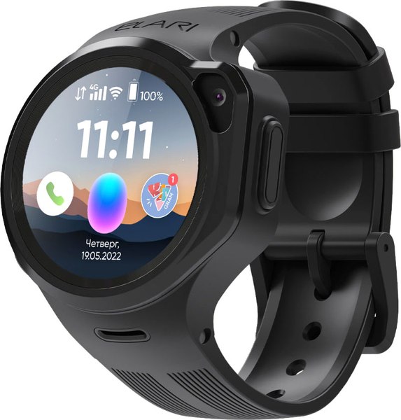 Умные часы детские Elari KidPhone Маруся 4GR M / KP-4GR-M-BLK - фото