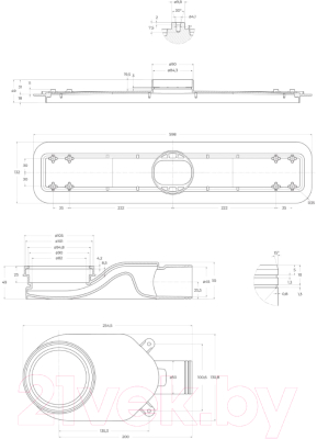 Трап для душа BelBagno BB-LD-LUCE-60-CR