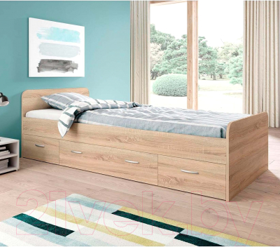 Односпальная кровать Dipriz Borо 90x200 / Д.80047.1