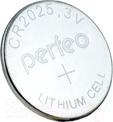 Комплект батареек Perfeo CR2025 /5BL Lithium Cell 100