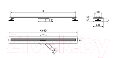 Трап для душа Mexen Flat MEX-1041060