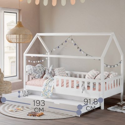 Стилизованная кровать детская Dipriz Мессина 90x200 / Д.80003.1