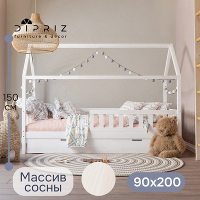Стилизованная кровать детская Dipriz Мессина 90x200 / Д.80003.1