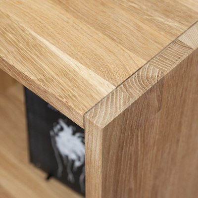 Стеллаж Dipriz Эдгар 4 ниши / Д.35036.1 (дуб масло)