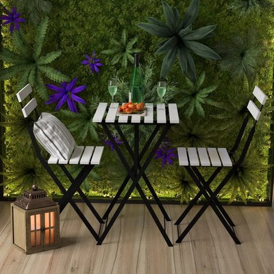 Комплект садовой мебели Dipriz Д.7563 (белый)