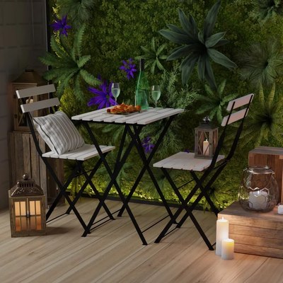 Комплект садовой мебели Dipriz Д.7563 (белый)