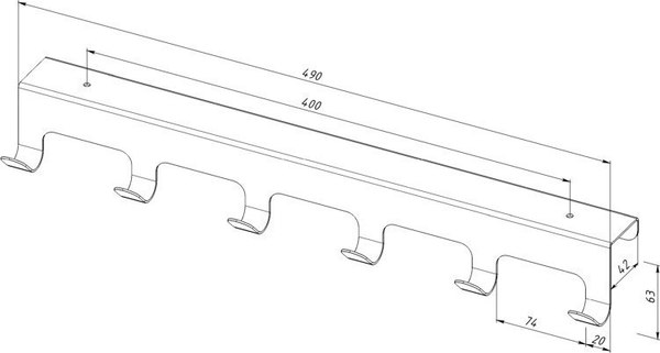 Вешалка для одежды Rexant 38-0643