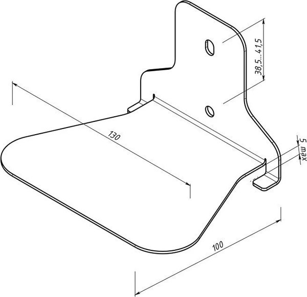 Полка Rexant 38-0634